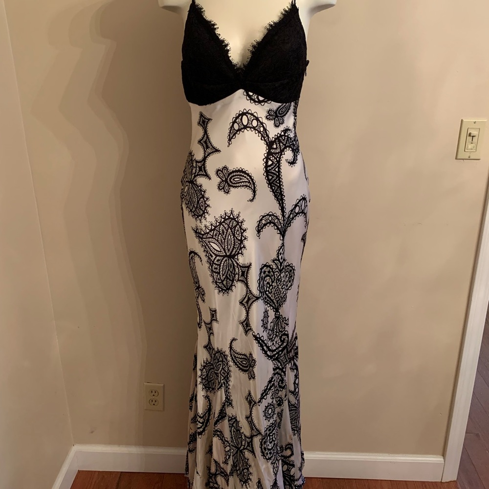 Mary L couture long silk dress size 4